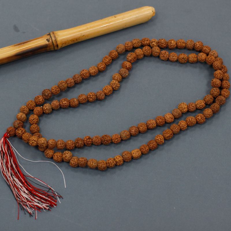 108 Rudraksha Mala - Naturlig