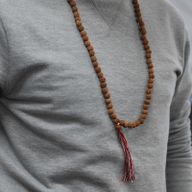 108 Rudraksha Mala - Naturlig