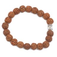 Rudraksha Buddha Mala Armband - Brun