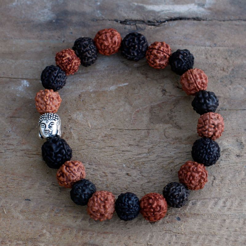 Rudraksha Buddha Mala Armband - Mix