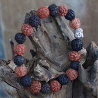 Rudraksha Buddha Mala Armband - Mix