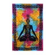 Dubbelt Bomullsöverkast + Väggdekoration - Chakra Buddha
