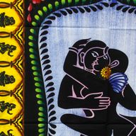 Handmålad Väggkonst i Bomull - Kamasutra