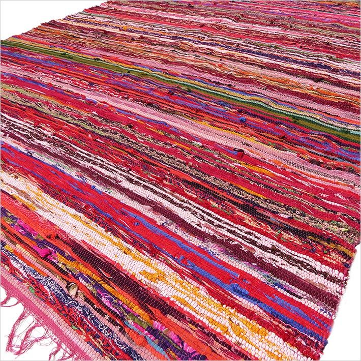 150 x 90cm Lyxig Trasmatta - Röd