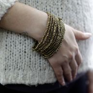 Armband med Flera Pärlor och Trälås - Diverse Guld/Silver
