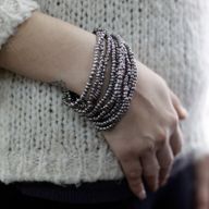 Armband med Flera Pärlor och Trälås - Diverse Guld/Silver
