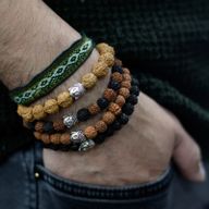 Diverse Rudraksha Buddha Armband