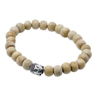 Armband med Doftande Sandelpärlor & Buddha