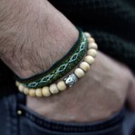 Armband med Doftande Sandelpärlor & Buddha