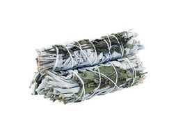 Smudge Stick - Vit Salvia & Pepparmynta 10 cm