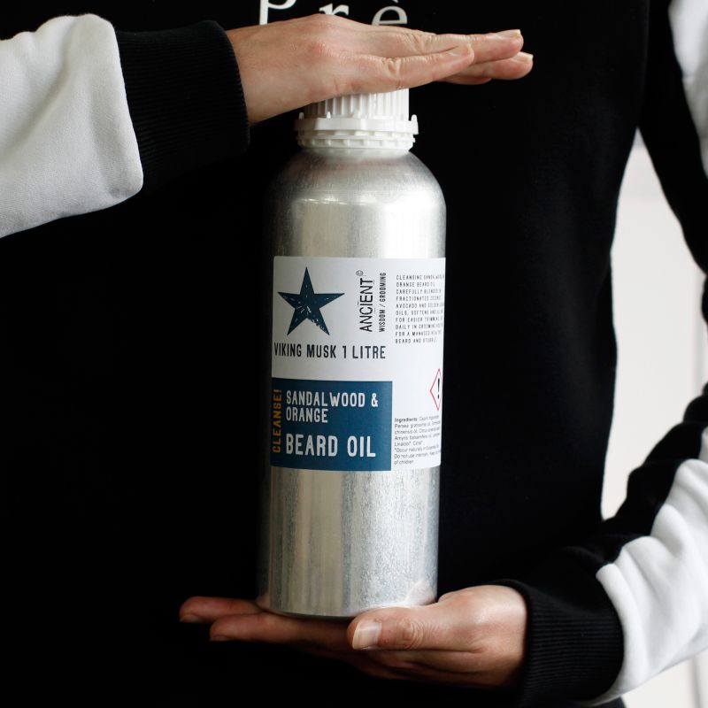 1 Liter Skäggolja - Viking Mysk - Rengör!