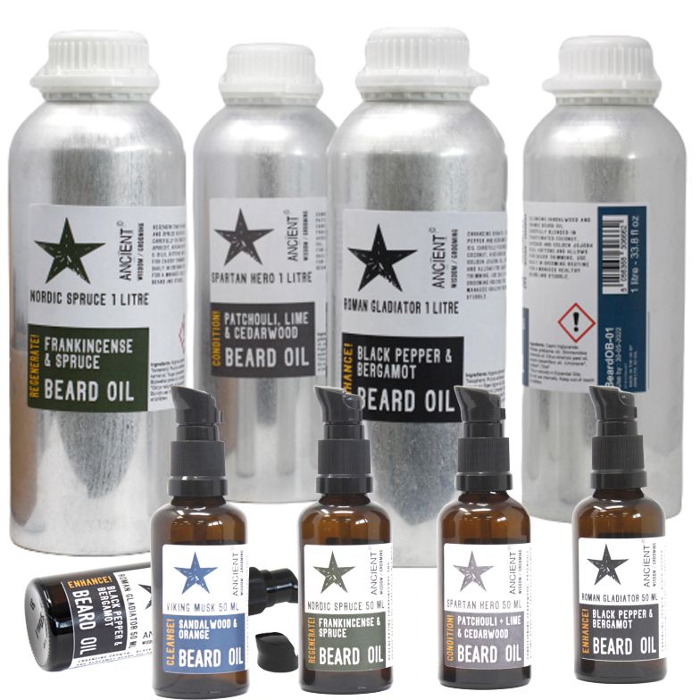 1 Liter Skäggolja - Viking Mysk - Rengör!