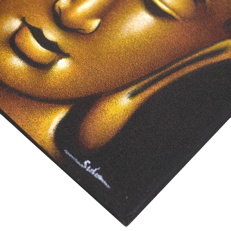 Buddhatavla - Guld med Sand-detalj
