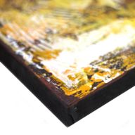 Buddhatavla - Blå med Sand-detalj