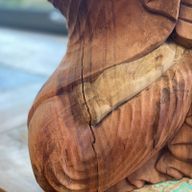 Handsnidad Buddhastaty - 30cm Välkomnande
