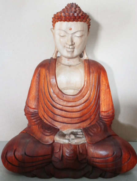 Handsnidad Buddhastaty - 40cm Meditation