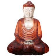 Handsnidad Buddhastaty - 40cm Meditation