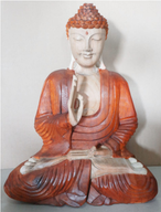 Handsnidad Buddhastaty - 40cm Undervisning