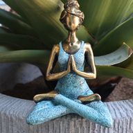 Yogadam Figur -  Brons & Turkos 24cm