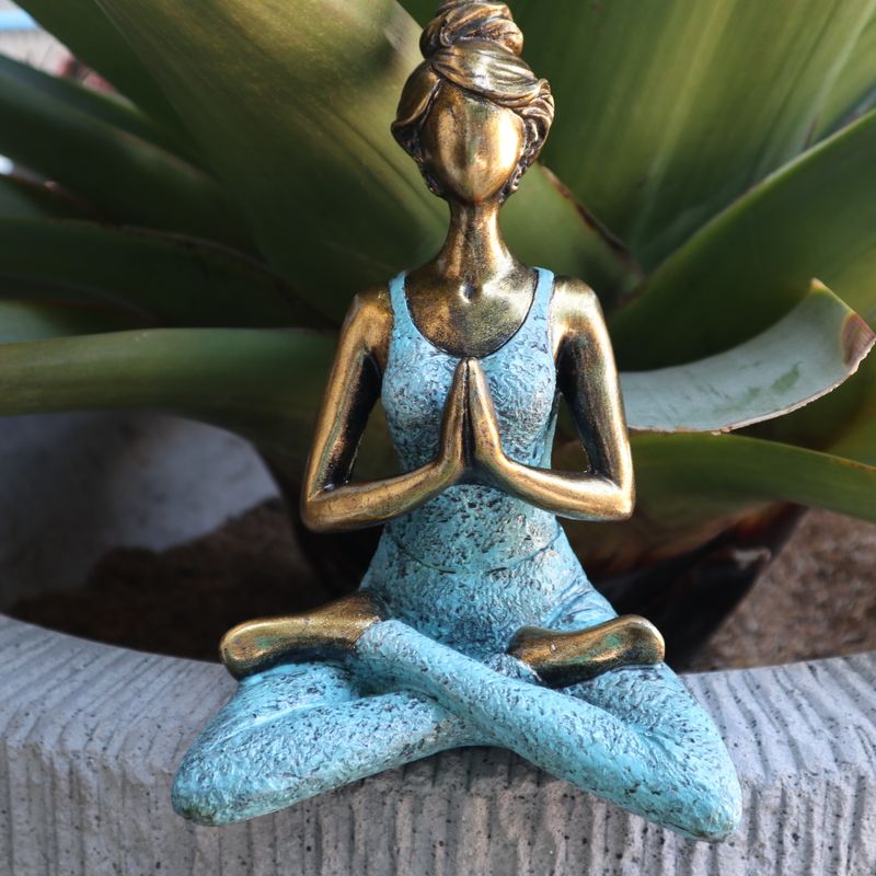 Yogadam Figur -  Brons & Turkos 24cm