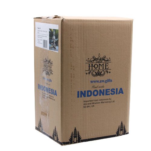 Yogadam Figur -  Silver & Guld 24cm