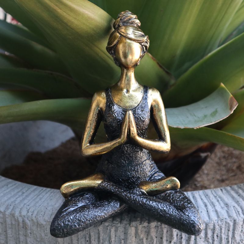Yogadam Figur -  Brons & Svart 24cm