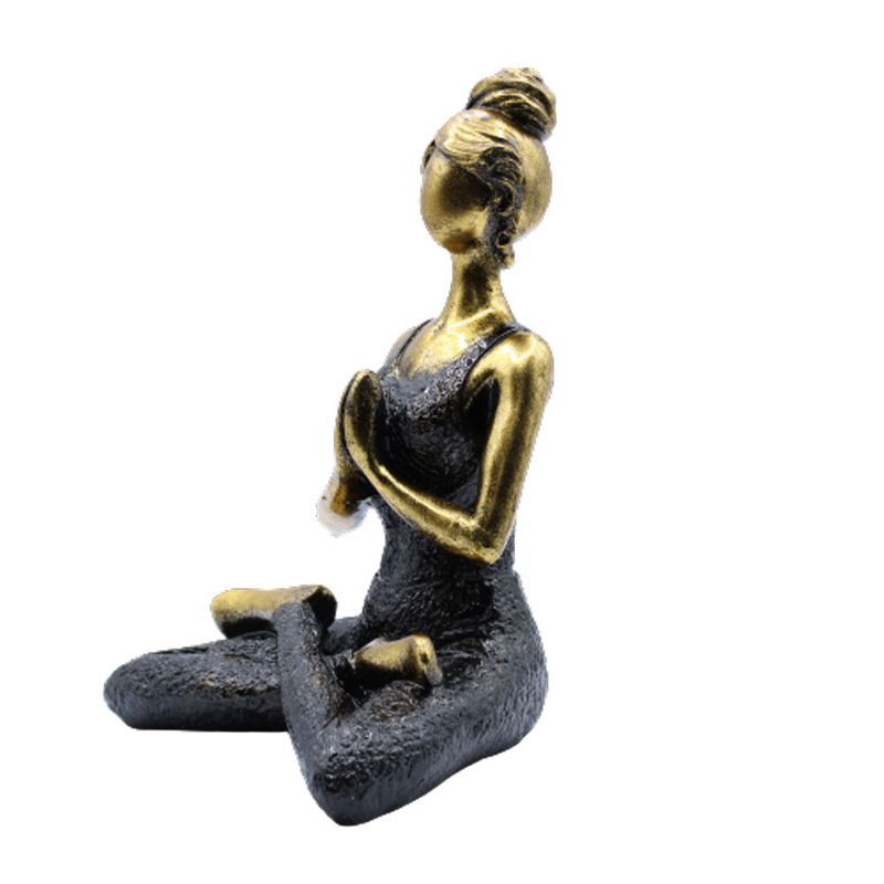 Yogadam Figur -  Brons & Svart 24cm