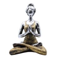 Yogadam Figur -  Silver & Guld 24cm