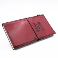 Handgjord Dagbok i Läder - Little Book of Big Plans - Röd