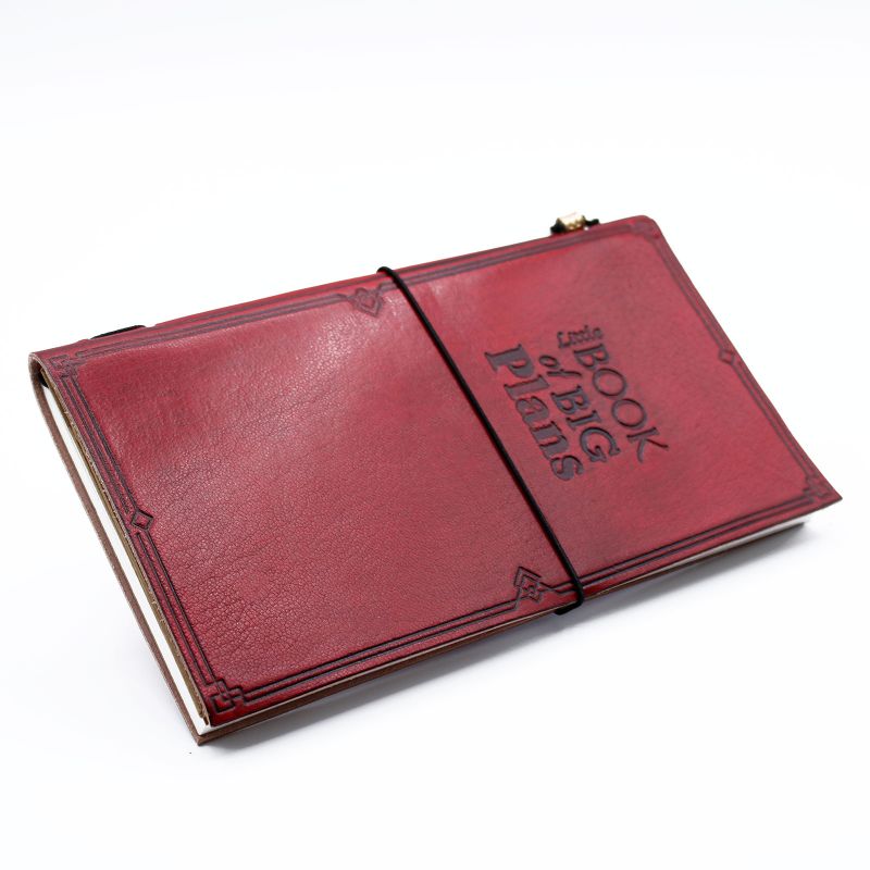 Handgjord Dagbok i Läder - Little Book of Big Plans - Röd