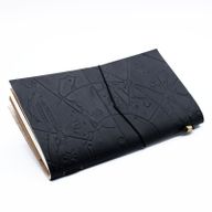 Handgjord Dagbok i Läder - My Little Black Book - Svart