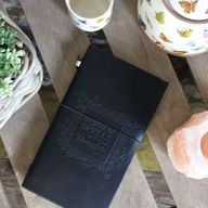 Handgjord Dagbok i Läder - My Book of Spells and other Thoughts - Svart