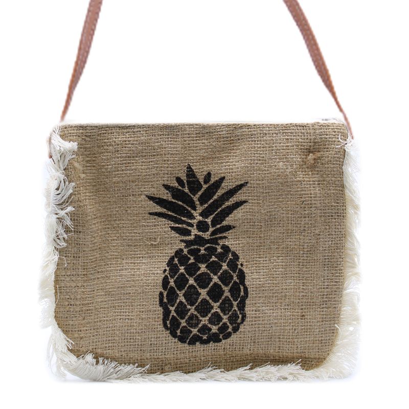 Fransväska - Ananas Tryck