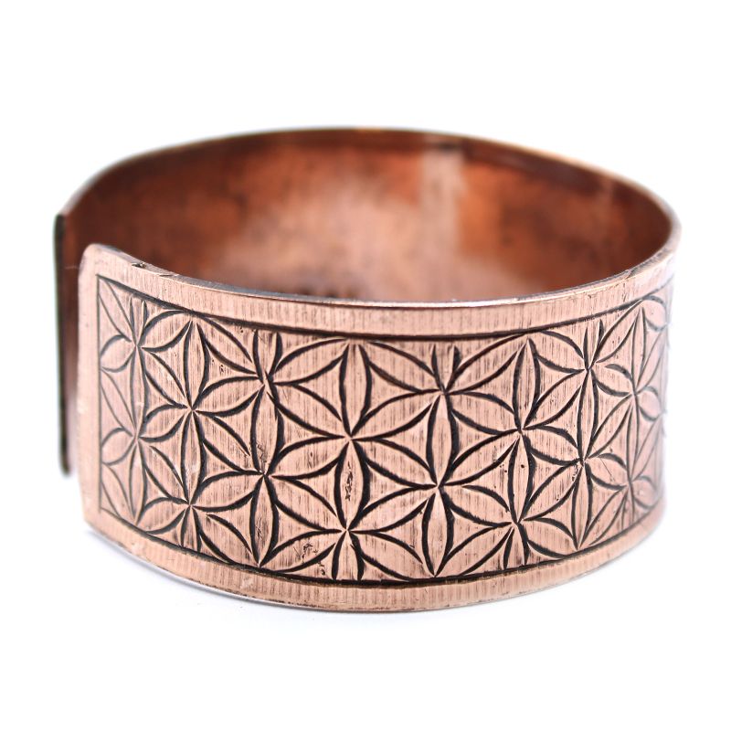 Tibetanskt Armband av Koppar - Livets Blomma