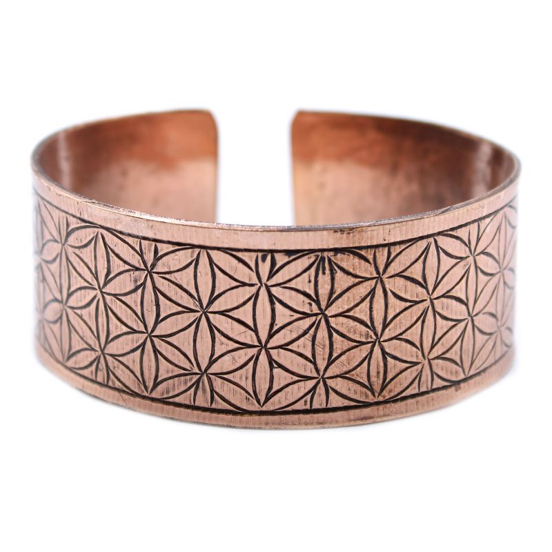 Tibetanskt Armband av Koppar - Livets Blomma