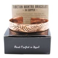 Tibetanskt Armband av Koppar - Breda Stamvirvlar