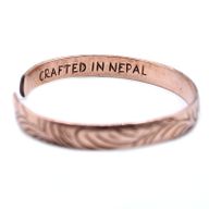 Tibetanskt Armband av Koppar - Smala Stamvirvlar
