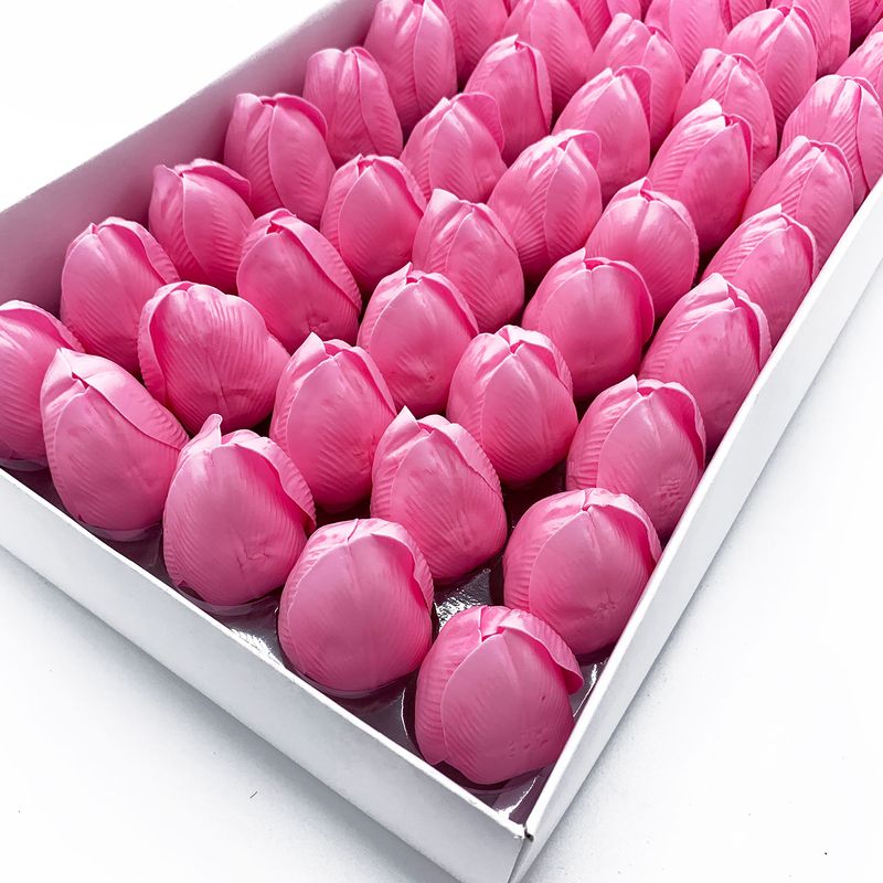 Tvålblommor till Hantverk - Mellanstor Tulpan - Rosa