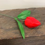 Tvålblommor till Hantverk - Mellanstor Tulpan - Röd