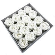 Tvålblommor till Hantverk - Extra Stor Pion - Vit