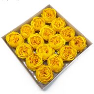 Tvålblommor till Hantverk - Extra Stor Pion - Gul