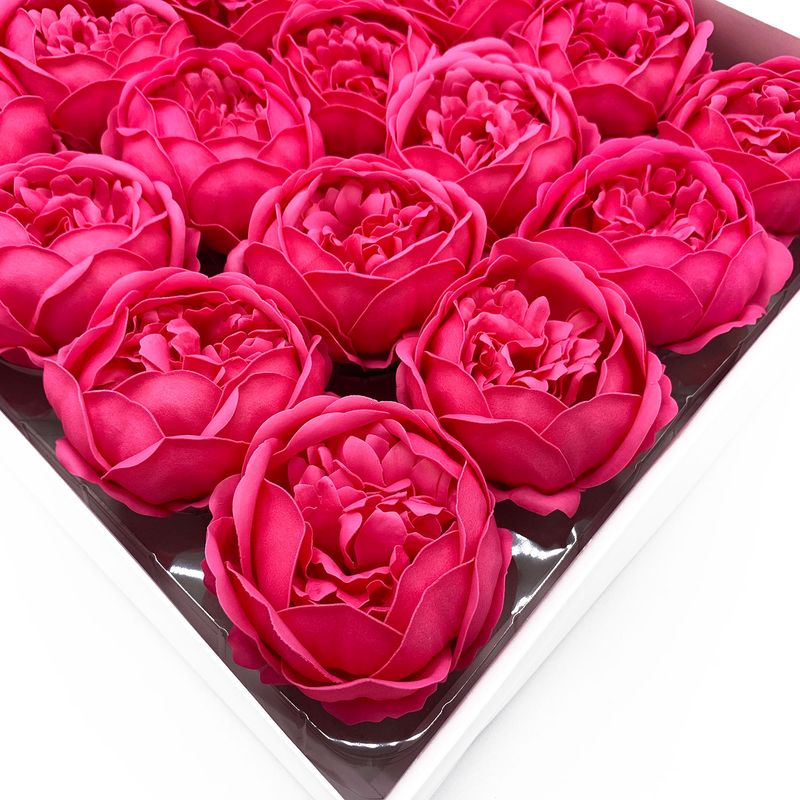 Tvålblommor till Hantverk - Extra Stor Pion - Mörkrosa