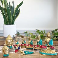Buddhafigur i Mässing - Välsignelse - 7.5cm