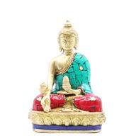 Buddhafigur i Mässing - Händerna Nere - 11.5 cm
