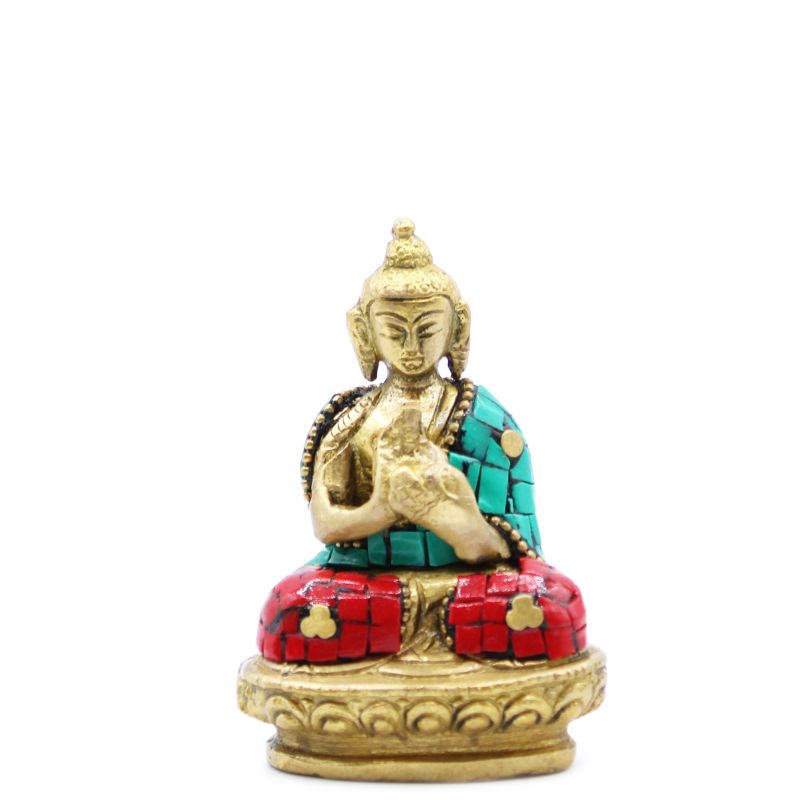 Buddhafigur i Mässing - Välsignelse - 7.5cm