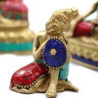 Buddhafigur i Mässing - Tänkande - 6.5 cm