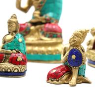 Buddhafigur i Mässing - Tänkande - 6.5 cm