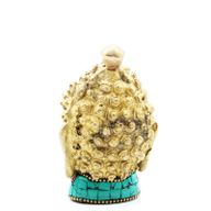 Buddhafigur i Mässing - Medelstort Huvud - 8 cm