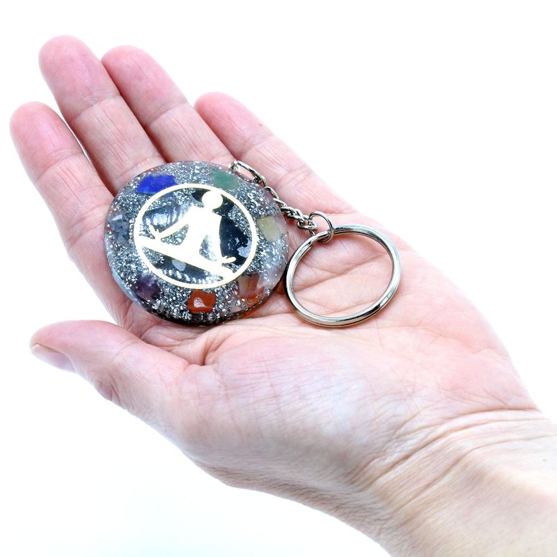 Nyckelring av Orgonit - Buddha Sju Chakra