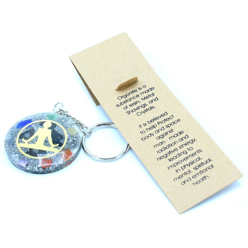 Nyckelring av Orgonit - Buddha Sju Chakra